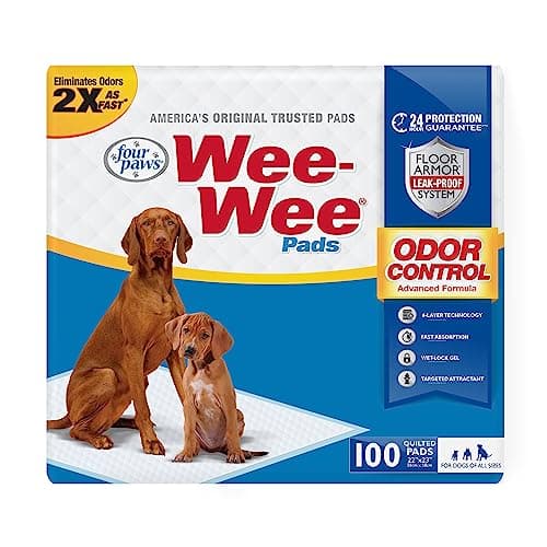 Imagen de Four Paws Wee-Wee 100 unidades almohadillas control olores 🐶 en OfertitasTOP