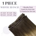 Thumbnail 1 de Fshine Extensiones de Pelo Natural Castaño a Rubio Medio 💇‍♀️