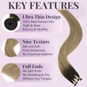 Thumbnail 3 de Fshine Extensiones de Pelo Natural Castaño a Rubio Medio 💇‍♀️