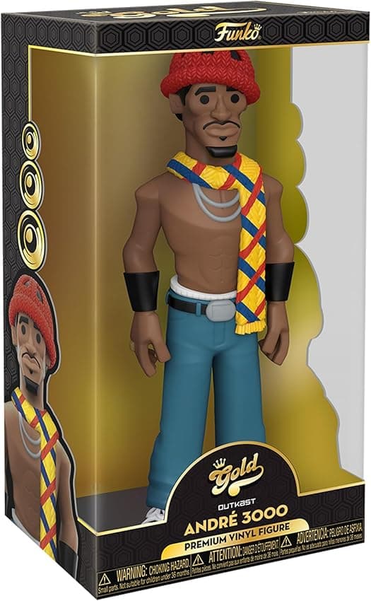 Funko Vinyl Gold 12": Outkast-Andre 3000 🎤 - Figura Coleccionable