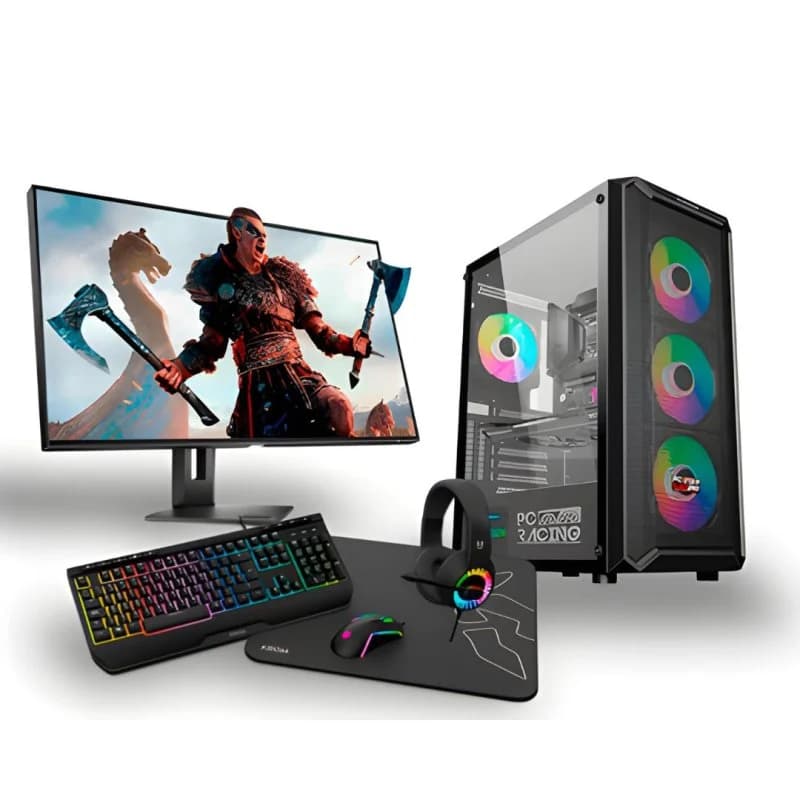 Imagen de Pack Gaming AMD Ryzen 5 5600G 🖥️ 16GB/256GB SSD + 1TB HDD + Pantalla 24" en OfertitasTOP