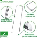 Thumbnail 2 de GardenGloss Anclajes de Tierra Inoxidables 150mm 100 Unidades 🌱