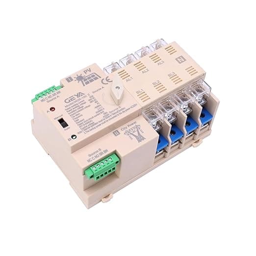 GEYA 4P 63A Interruptor de Transferencia Solar Automático ☀️