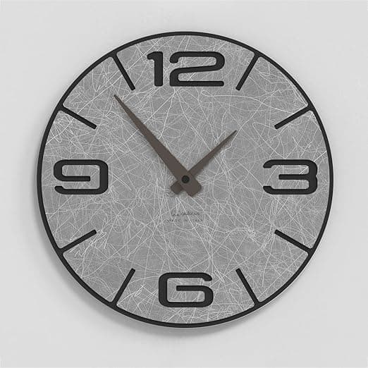 Giallobus Reloj Silencioso MDF 30x30cm Arte Made in Italy 🕰️