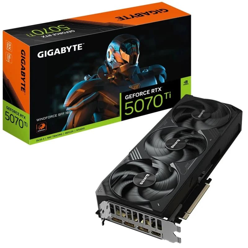 Imagen de Gigabyte GeForce RTX 5070 Ti WINDFORCE 16 GB GDDR7 🎮 en OfertitasTOP