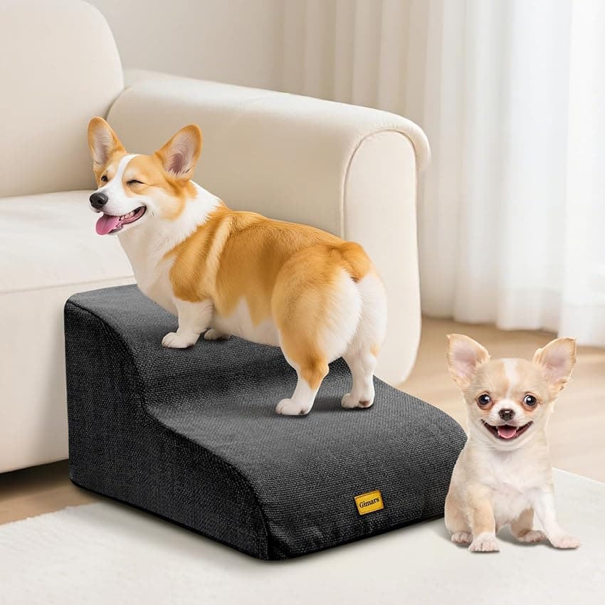 Gimars Escalera para Perros 2 escalones, espuma 30D 🐶