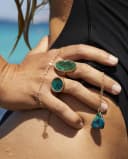 Thumbnail 1 de Ginette NY - Anillo Disc de oro y crisocola 💍