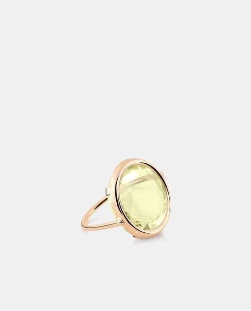 Imagen de Ginette NY Anillo Midnight con piedra amarilla ✨ en OfertitasTOP