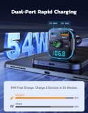 Thumbnail 1 de Glangeh Transmisor FM Bluetooth 5.3 🚗 2 en 1 Manos Libres