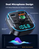 Thumbnail 3 de Glangeh Transmisor FM Bluetooth 5.3 🚗 2 en 1 Manos Libres