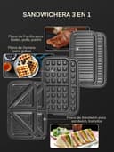 Thumbnail 4 de Gofrera 3 en 1 de Acero Inoxidable con Platos Extraíbles 🍽️