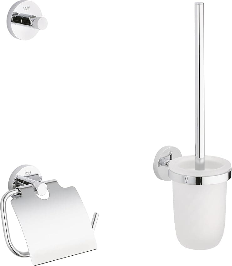 Grohe Set de Accesorios de Baño 3 en 1 Cromo 🚻