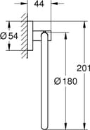 Thumbnail 4 de Grohe Essentials - Elegante toallero empotrado de metal 🛁