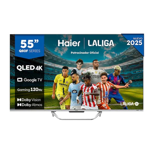 Imagen de Haier H55Q80FUX TV QLED 55" 4K, Smart, HDR, Gaming 120Hz 📺 en OfertitasTOP