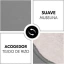 Thumbnail 3 de hauck Funda Cambiador Bebe 69x44 cm — Topper muselina y rizo