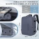 Thumbnail 2 de Hayayu Mochila Cabina 45x36x20 15.6" 30L Antirrobo 🎒