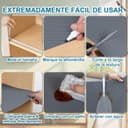 Thumbnail 2 de Hersvin Protector de Cocina 50cmx600cm 🛡️ Alfombra EVA Gris Gran Diamante