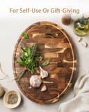 Thumbnail 4 de HEZHEN Tabla de Acacia para Cortar y Servir 🍽️
