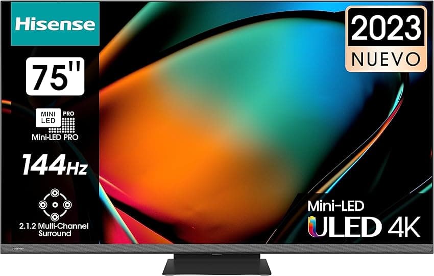 Imagen de Hisense 75U8KQ Mini-LED Smart TV 75" 🎥 Quantum Dot, Dolby Atmos en OfertitasTOP