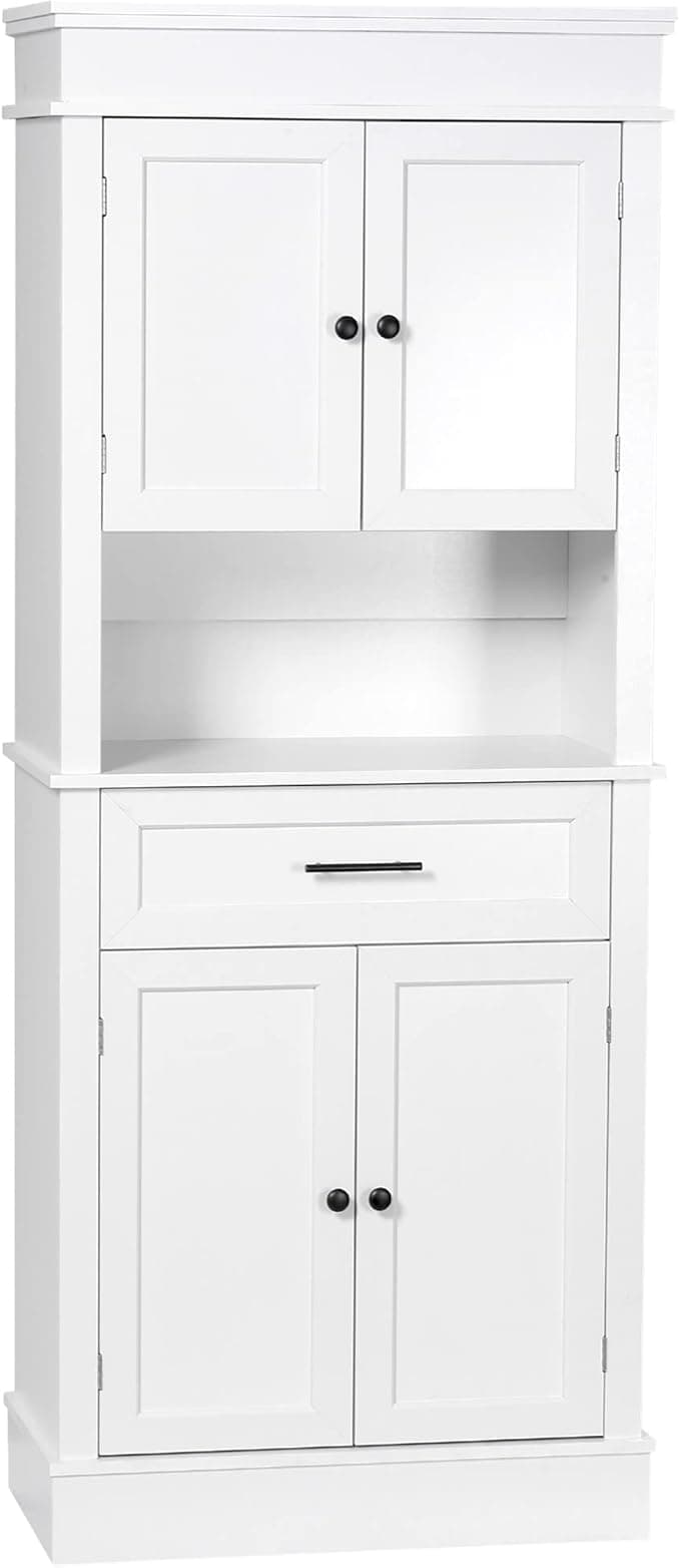 HOMCOM Alacena de Cocina Aparador para Microondas 4 Puertas 🍽️