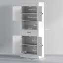 Thumbnail 2 de HOMCOM Alacena de Cocina Aparador para Microondas 4 Puertas 🍽️