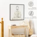 Thumbnail 2 de HOMCOM Cuadro Lienzo Buda 83x83 cm ✨ Decoración Artística