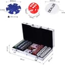 Thumbnail 6 de HOMCOM Maletín de Poker Profesional con Fichas y Cartas ♠️