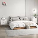 Thumbnail 1 de HOMCOM Pack 2 Mesitas Noche Modernas con Cajones🛏️