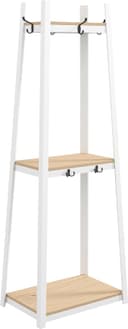 Thumbnail principal de HOMCOM Perchero de Pie con Ganchos y Estantes 🌿