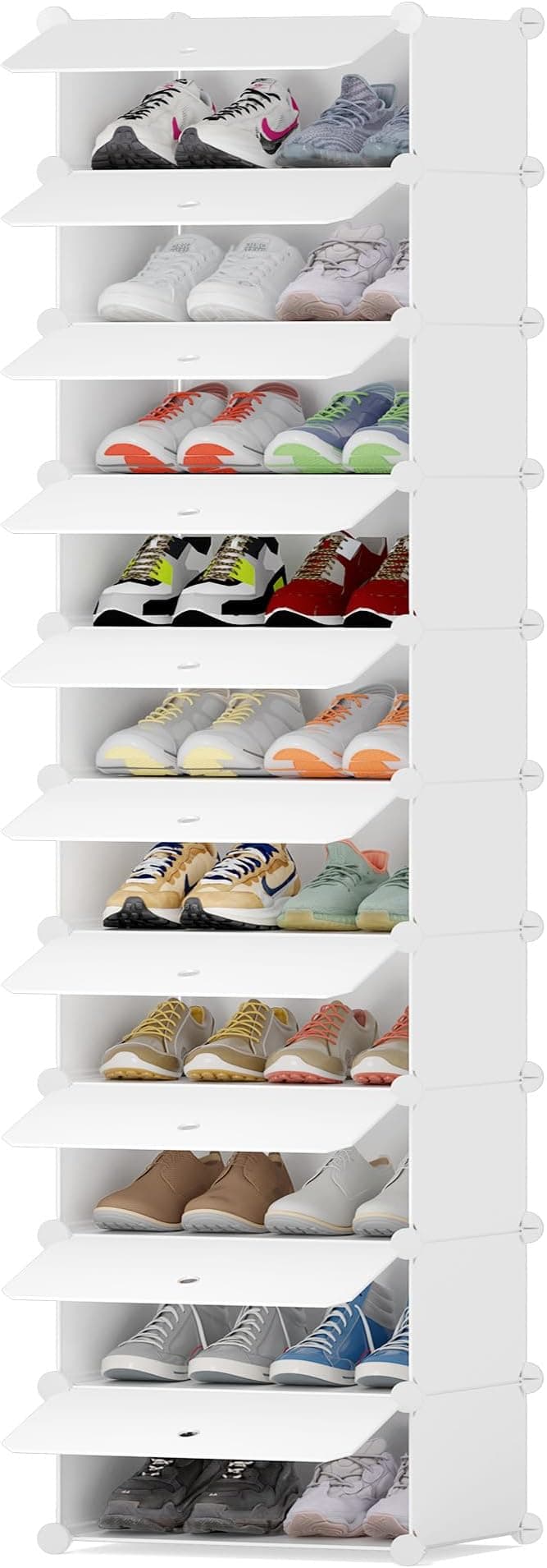 HOMIDEC Zapatero 10 Niveles Blanco 🥿 Organizador de zapatos