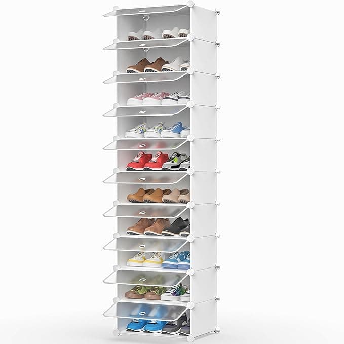 HOMIDEC Zapatero Transparente 10 Niveles para 20 Pares 👟