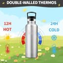 Thumbnail 3 de HoneyHolly Botella Agua 500 ml acero 18/8 para niños 🥤