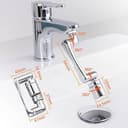 Thumbnail 1 de Ibergrif M91006 Aireador giratorio 1440° para grifo, 3 roscas 🎛️