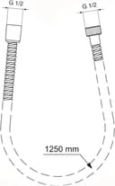 Thumbnail 1 de Ideal Standard Idealrain Metalflex - Manguera de ducha 🚿 1,25 m