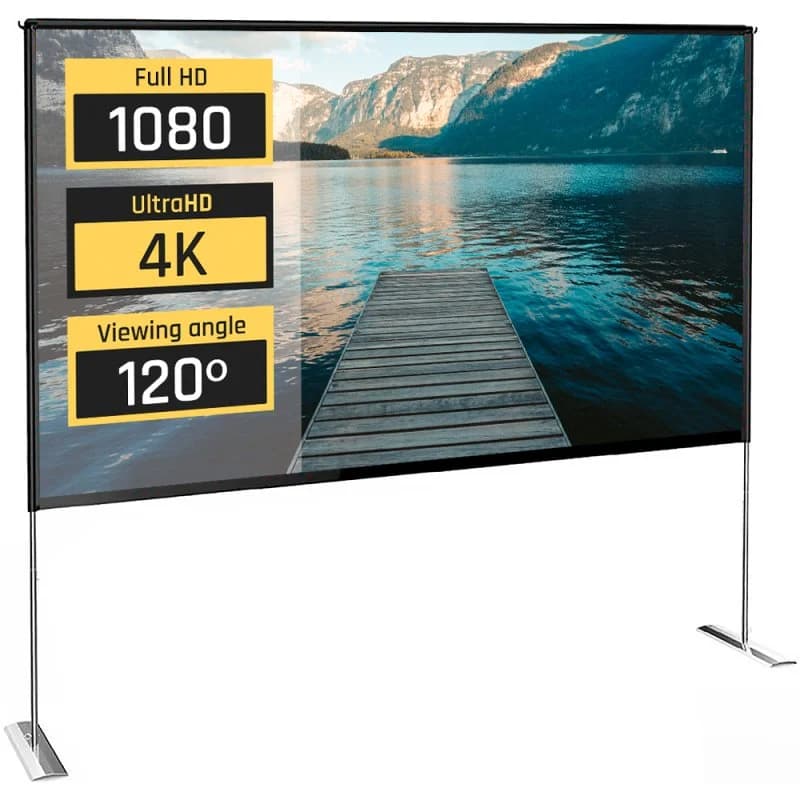 Imagen de iggual Pantalla Exterior Portable 100" 221x124 cm 📺 en OfertitasTOP