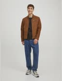 Thumbnail 2 de JACK & JONES Faux Suede Jacket Cognac L 🧥