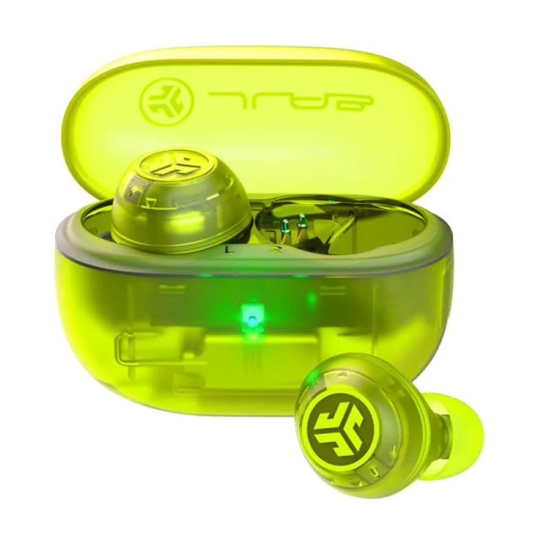Imagen de JLab Go Pop ANC Auriculares Bluetooth TWS verde transparente 🎧 en OfertitasTOP