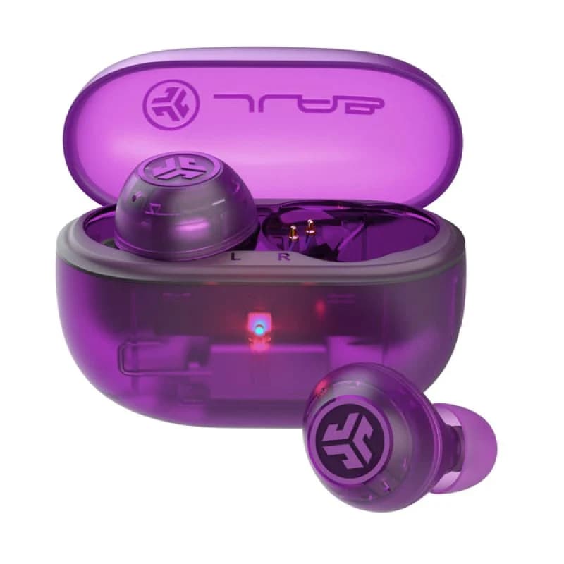 Imagen de JLab Go Pop ANC Auriculares Bluetooth TWS púrpura transparente 🎧 en OfertitasTOP