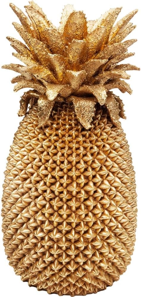 Kare Design Jarrón Decorativo Pineapple 🍍, Oro XL para Decoración