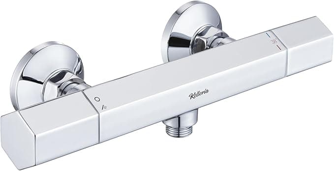 Kelleria Grifo de ducha con termostato y botón de seguridad 🚿