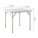 Thumbnail 1 de KG KITGARDEN Mesa plegable portátil 84×84×74 cm 📦