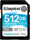 Thumbnail principal de Kingston Canvas Go! Plus 512 GB Tarjeta SD 📷
