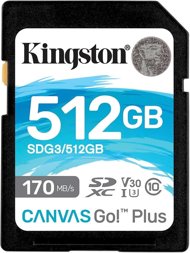Imagen de Kingston Canvas Go! Plus 512 GB Tarjeta SD 📷 en OfertitasTOP