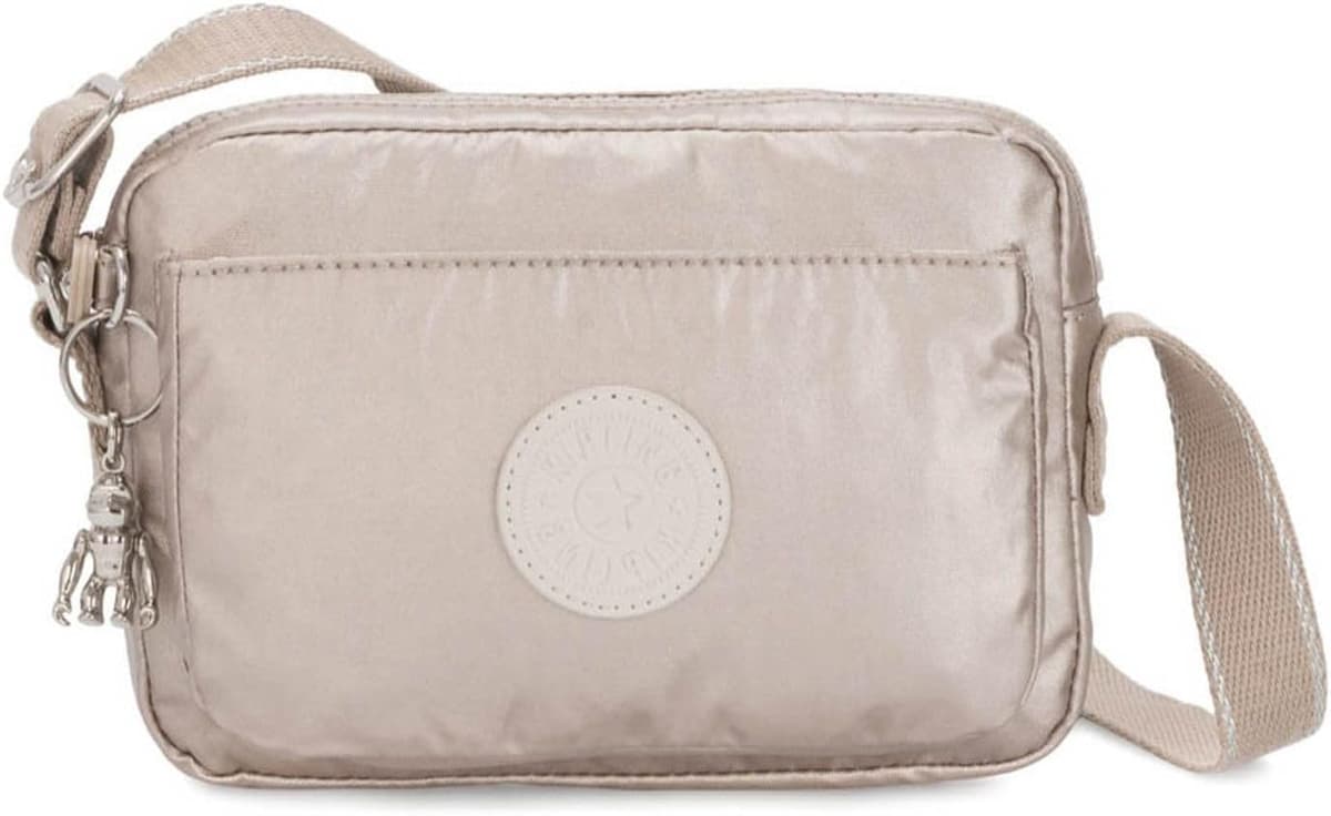 Imagen de Kipling Abanu Bandolera Pequeña, Brillo Metálico ✨ en OfertitasTOP