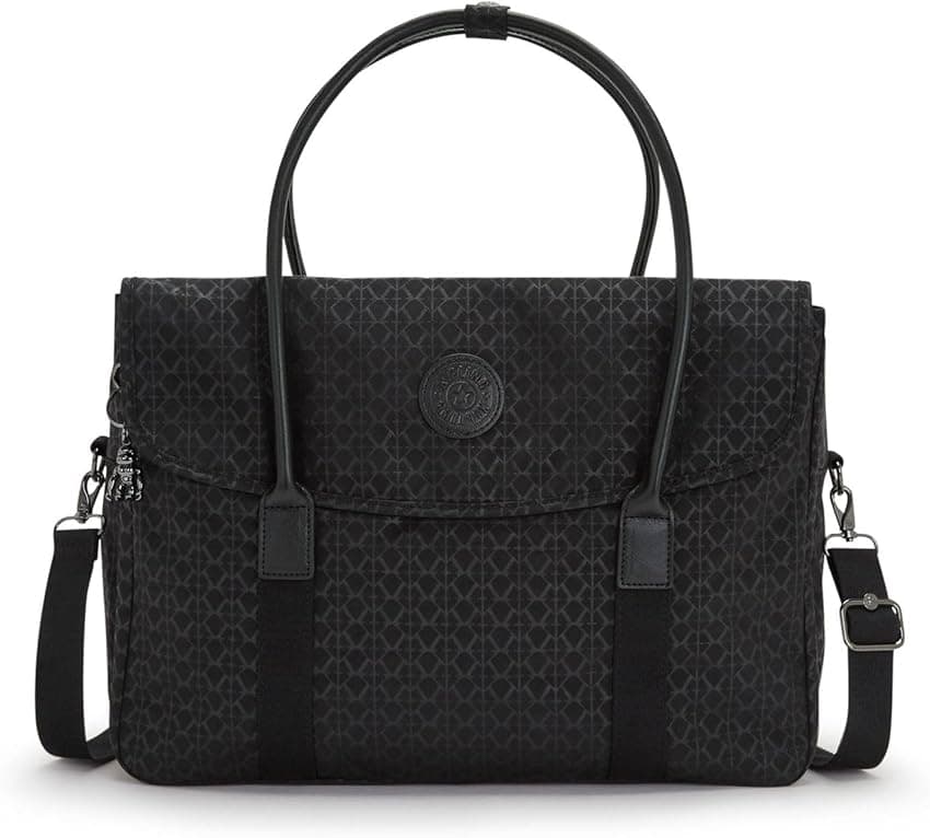 Imagen de Kipling Superworker Messenger Bag ✨Signature Embroidered Black en OfertitasTOP