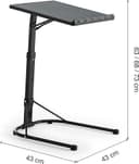 Thumbnail 2 de Kithome Multitable Mesa auxiliar plegable 43×43×63–73 cm 📺