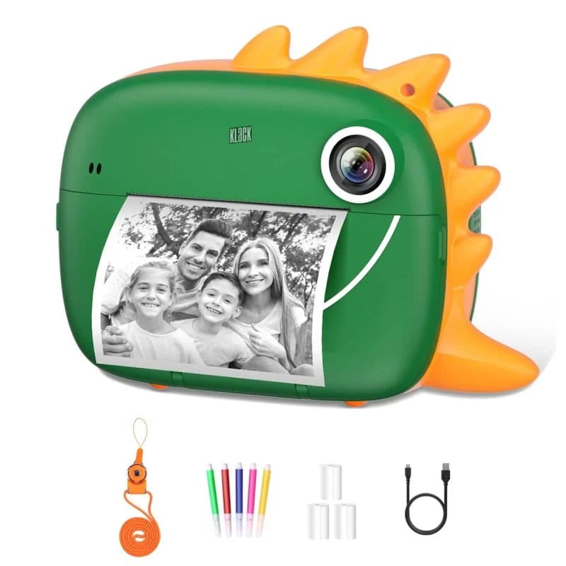 Imagen de Klack Cámara Instantánea 12MP 2" para niños 3–12 años Verde en OfertitasTOP