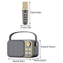 Thumbnail 1 de Klack Karaoke Retro 10 W rosa: altavoz Bluetooth con micrófono