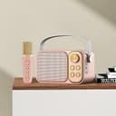 Thumbnail 3 de Klack Karaoke Retro 10 W rosa: altavoz Bluetooth con micrófono