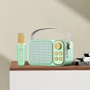 Thumbnail 3 de Klack Karaoke Retro 10 W Verde con subwoofer y micrófono